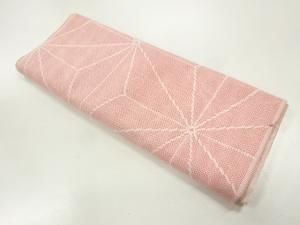 アンティーク　麻の葉模様織出し夏用着物洗い張り
